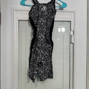 Black and White Patterned A3 competition suit